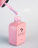 DNKa' Cover Base #0057 Candy - różowa baza hybrydowa z neonowym brokatem, 12 ml