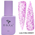 DNKa' Cover Base #0066 Serenity - fioletowa baza hybrydowa z białą drobinką, 12 ml