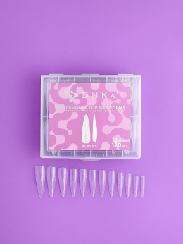 DNKa' REUSABLE UPPER NAIL FORMS, ALMOND 120pcs