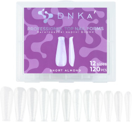 DNKa' REUSABLE UPPER NAIL FORMS,SHORT ALMOND 120pcs