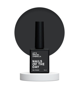 NAILSOFTHEDAY Let's special Umbrella - ciemno-grafitowy lakier hybrydowy, 10 ml