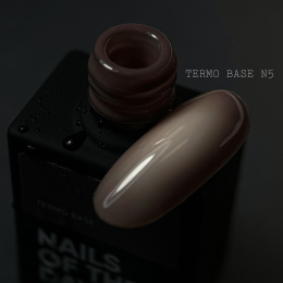 NAILSOFTHEDAY Termo base 05 – baza zmieniająca kolor od temperatury (mocaccino/mleczna), 10 ml