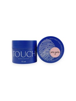 TOUCH Jelly gelly 02 - nudowo-różowy budujący żel-galaretka, 15 ml