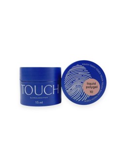 TOUCH Liquid polygel 10 - ciemno-beżowy płynny akrylożel, 15 ml