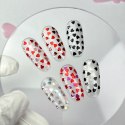 NAILSOFTHEDAY Kupidon top 06 — top z czarnymi i holograficznymi serduszkami bez lepkiej warstwy, 10 ml NAILSOFTHEDAY Kupidon top 06 — top z czarnymi i holograficznymi serduszkami bez lepkiej warstwy, 10 ml
