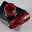 NAILSOFTHENIGHT Sangria - czerwony lakier hybrydowy z odblaskową drobinką, 10 ml