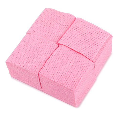 GNBLAB Perforowane waciki bezpyłowe różowe 5 x 5 cm, 250 szt GNBLAB Perforowane waciki bezpyłowe różowe 5 x 5 cm, 250 szt