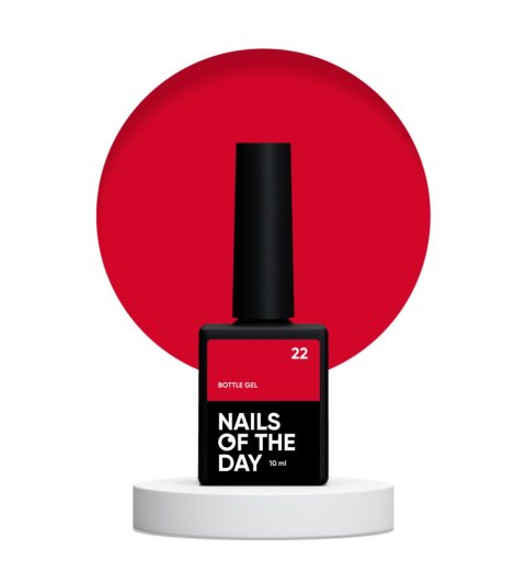 NAILSOFTHEDAY Bottle gel 22 - ciemny malinowy żel do wzmocnienia i naprawy, 10 ml NAILSOFTHEDAY Bottle gel 22 - ciemny malinowy żel do wzmocnienia i naprawy, 10 ml