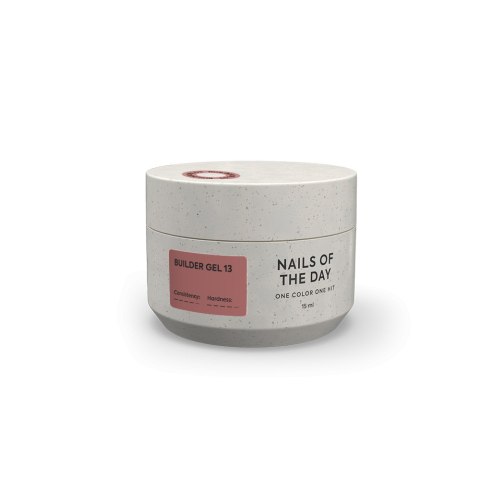 NAILSOFTHEDAY Builder gel 13 - intensywny beżowy żel budujący, 15 ml NAILSOFTHEDAY Builder gel 13 - intensywny beżowy żel budujący, 15 ml