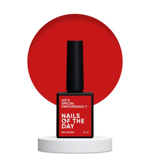 NAILSOFTHEDAY Let's special Pantone 2025/7 - klasyczny czerwony lakier hybrydowy, 10 ml NAILSOFTHEDAY Let's special Pantone 2025/7 - klasyczny czerwony lakier hybrydowy, 10 ml