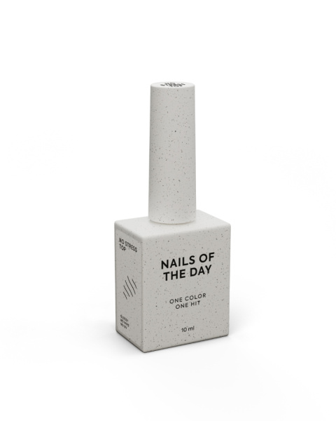 NAILSOFTHEDAY No stress top no wipe - błyszczący top bez lepkiej warstwy, bez filtrów UV, 10 ml NAILSOFTHEDAY No stress top no wipe - błyszczący top bez lepkiej warstwy, bez filtrów UV, 10 ml