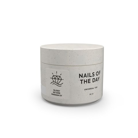 NAILSOFTHEDAY Universal top - błyszczący top bez warstwy dyspersyjnej, z minimalną zawartością filtrów UV, 30 ml NAILSOFTHEDAY Universal top - błyszczący top bez warstwy dyspersyjnej, z minimalną zawartością filtrów UV, 30 ml