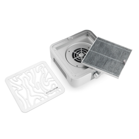 CYCLONE X2 SILVER - pochłaniacz pyłu do manicure i pedicure CYCLONE X2 SILVER - pochłaniacz pyłu do manicure i pedicure