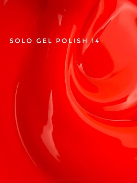 TOUCH Solo Gel Polish 14 - jednofazowy lakier hybrydowy 3w1, neonowy czerwony, 9 ml TOUCH Solo Gel Polish 14 - jednofazowy lakier hybrydowy 3w1, neonowy czerwony, 9 ml