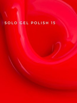 TOUCH Solo Gel Polish 15 - jednofazowy lakier hybrydowy 3w1, soczysty róż z nutą czerwieni, 9 ml