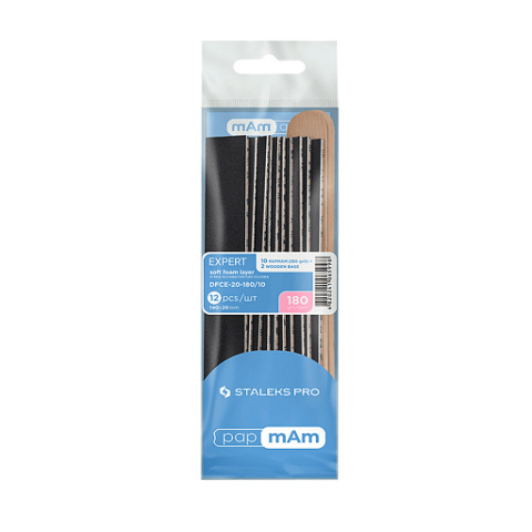 STALEKS PRO SMART zestaw pilników (2 drewniane osnowy + 10 nakładek na piance 180 grit) STALEKS PRO SMART zestaw pilników (2 drewniane osnowy + 10 nakładek na piance 180 grit)