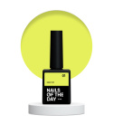 NAILSOFTHEDAY Neon top 01 - żółty top bez lepkiej warstwy, 10 ml