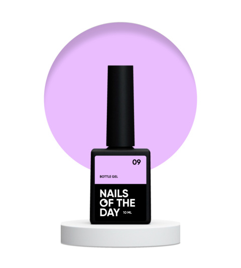 NAILSOFTHEDAY Bottle gel 09 - jasno-fioletowy do wzmocnienia i naprawy, 10 ml