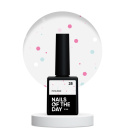 NAILSOFTHEDAY Potal base 28 – mleczna baza z neonowym brokatem, 10 ml