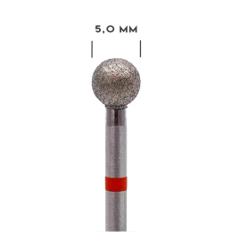 MILL frez diamentowy do skórek - kulka czerwona 5 mm