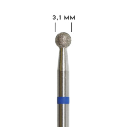 MILL frez diamentowy do skórek - kulka niebieska 3,1 mm