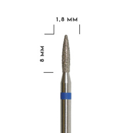 MILL frez diamentowy do skórek - płomyk niebieski 1,8 mm