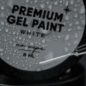 NAILSOFTHEDAY Premium gel paint White no wipe - biała farbka bez lepkiej warstwy, 5 ml