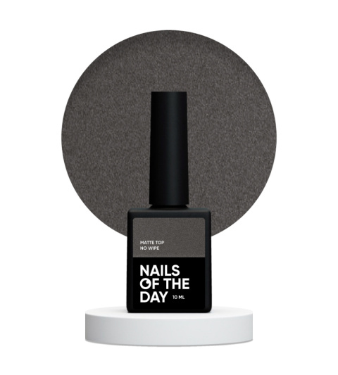 NAILSOFTHEDAY Matte top no wipe - top matowy bez lepkiej warstwy bez UV-filtru, 10 ml