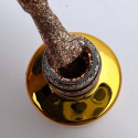 F.O.X Brilliance 005 - złoty lakier hybrydowy z gęstym brokatem, 7 ml