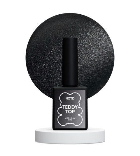 NAILSOFTHEDAY Teddy top wipe - matowy top nowej generacji z warstwą dyspersyjną, 10 ml