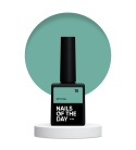 NAILSOFTHEDAY Bottle gel 15 - kryjący ciemno-zielony żel do wzmocnienia i naprawy, 10 ml