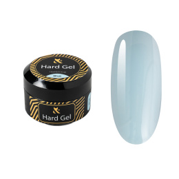 F.O.X Hard gel Blue - błękitny twardy żel do przedłużania paznokci, 15 ml