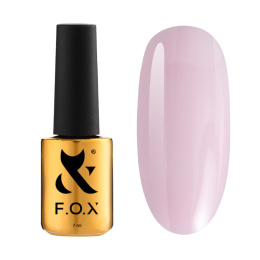 F.O.X Tonal top 04 - mleczno-różowy półprzezroczysty top hybrydowy z filtrem UV, 7 ml