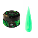 F.O.X Vitrage gel Green - zielony witrażowy żel do przedłużania paznokci, 15 ml